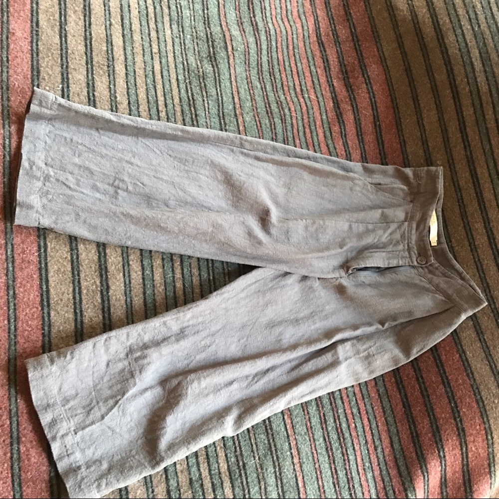 Cropped linen pant